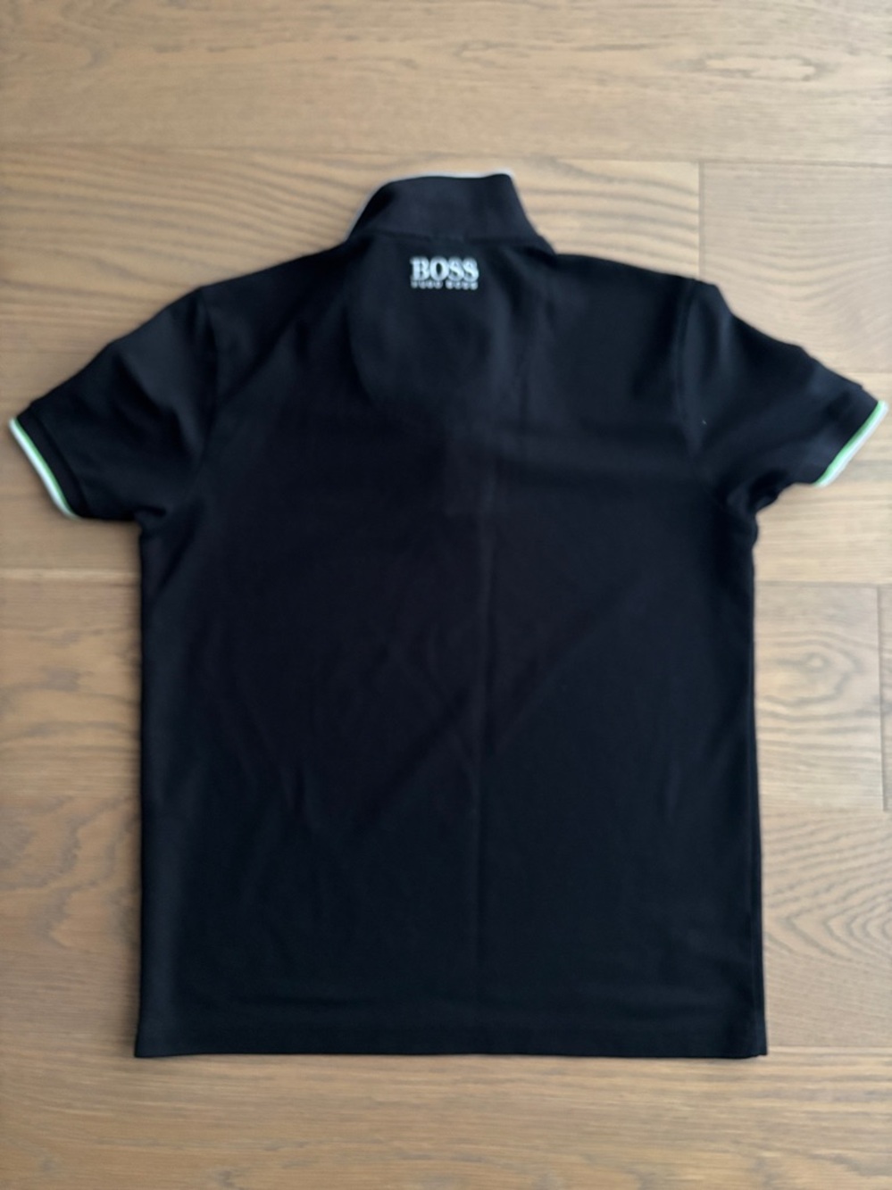 BOSS Black Polo with Lime Accent - Picture 4 of 4